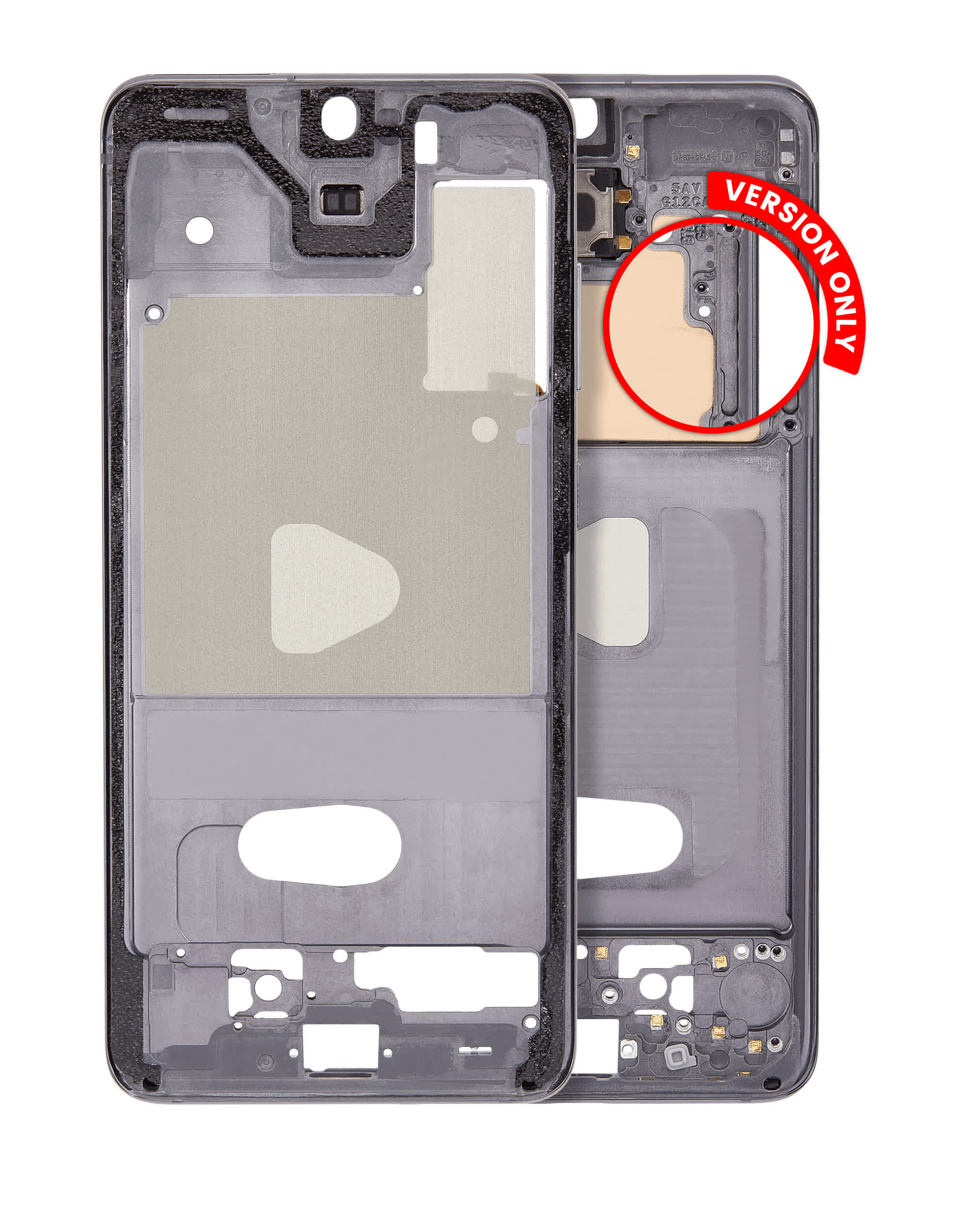 Mittelrahmen für Samsung Galaxy S20 5G (Verizon 5G UW Rahmen einzeln) (Cosmic Gray (Grau))