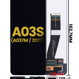 LCD Display ohne Rahmen für Samsung Galaxy A03s (A037F / A037G / 2021) (Single Sim) (Type C Rahmen) (professionell aufgearbeitet)