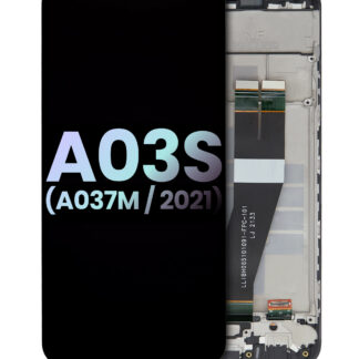 LCD Display mit Rahmen für Samsung Galaxy A03s (A037M / 2021) (Single Sim) (Type C Rahmen) (Service Pack)