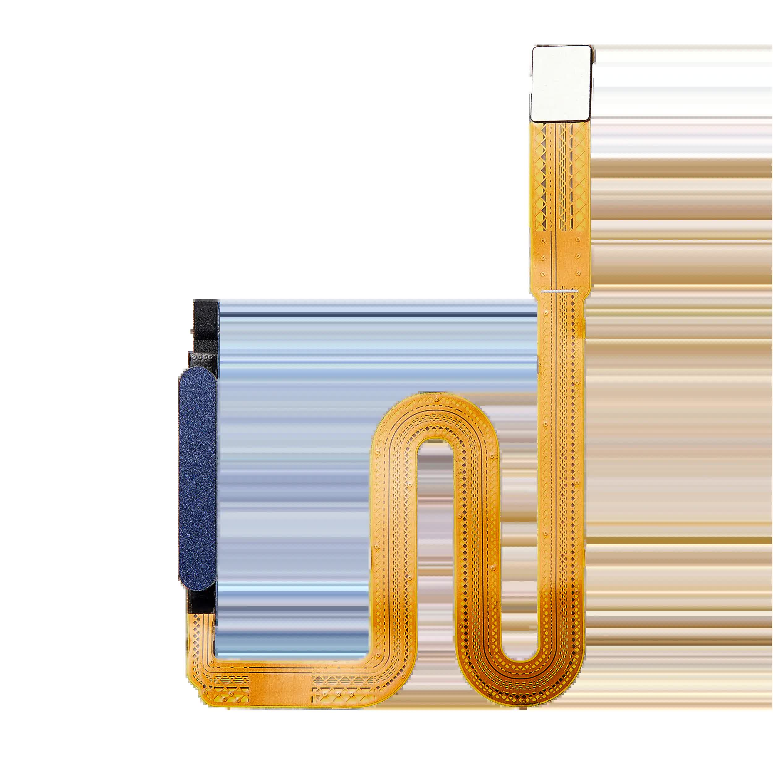 Fingerabdrucksensor mit Flexkabel für Samsung Galaxy A03S (A037F / 2021) (Blue (Blau))