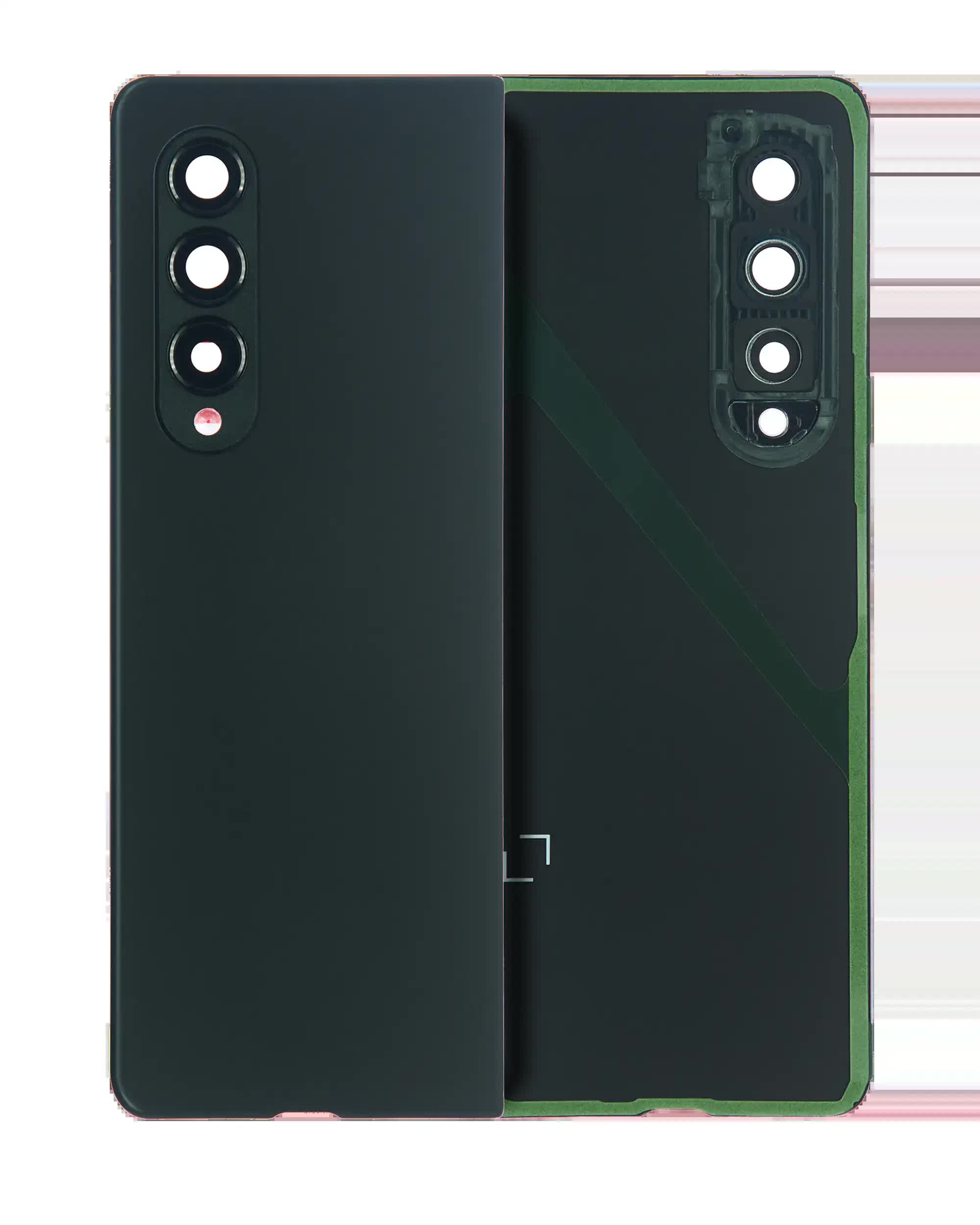 Rückdeckelglas mit Kameraglas für Samsung Galaxy Z Fold 3 5G (Premium) (Phantom Green)