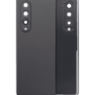Rückdeckelglas mit Kameraglas für Samsung Galaxy Z Fold 3 5G (Aftermarket Plus) (Phantom Black)