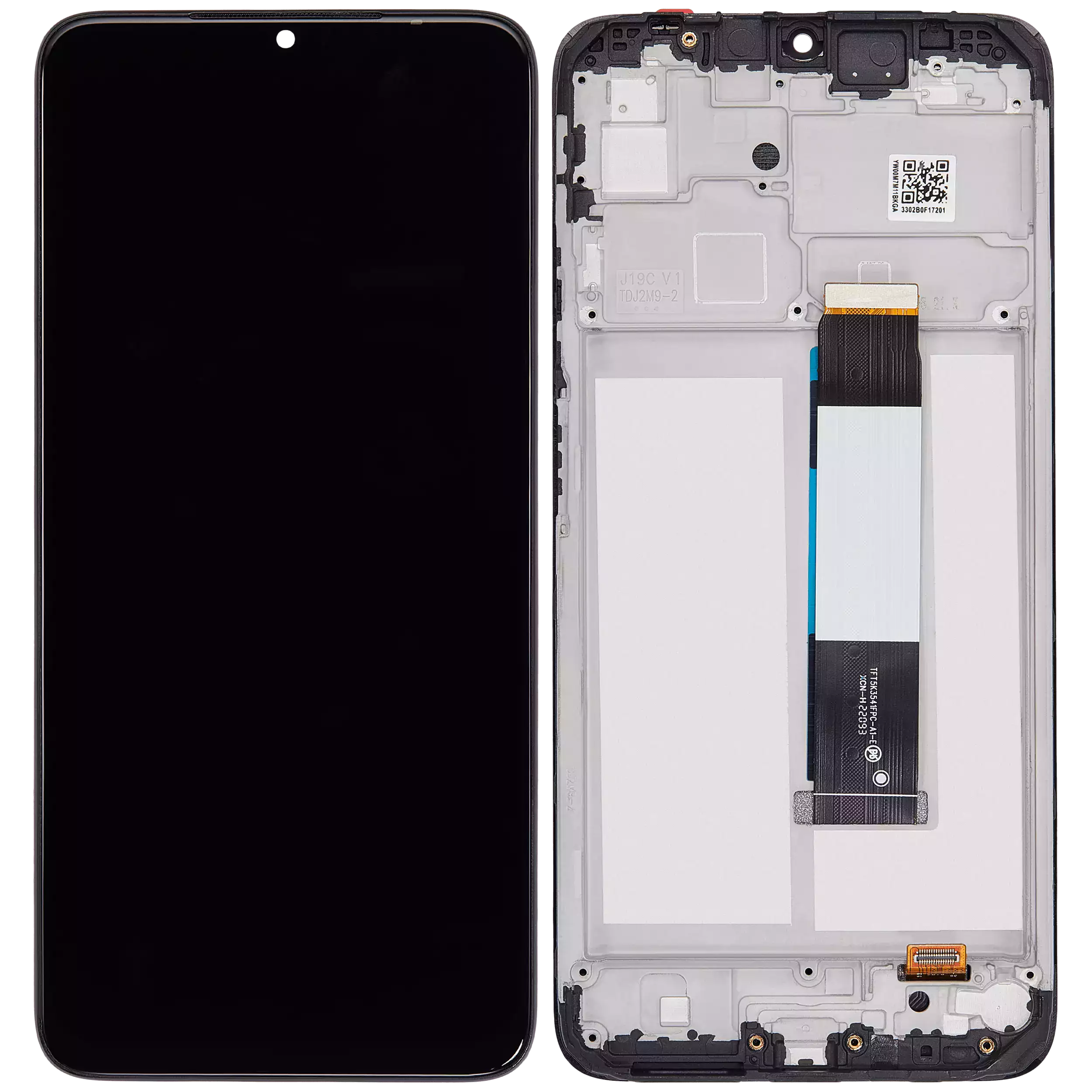 LCD Display mit Rahmen für Xiaomi Redmi Note 9 4G / Redmi 9T / Poco M3 / Redmi 9 Power (professionell aufgearbeitet) – Bild 2