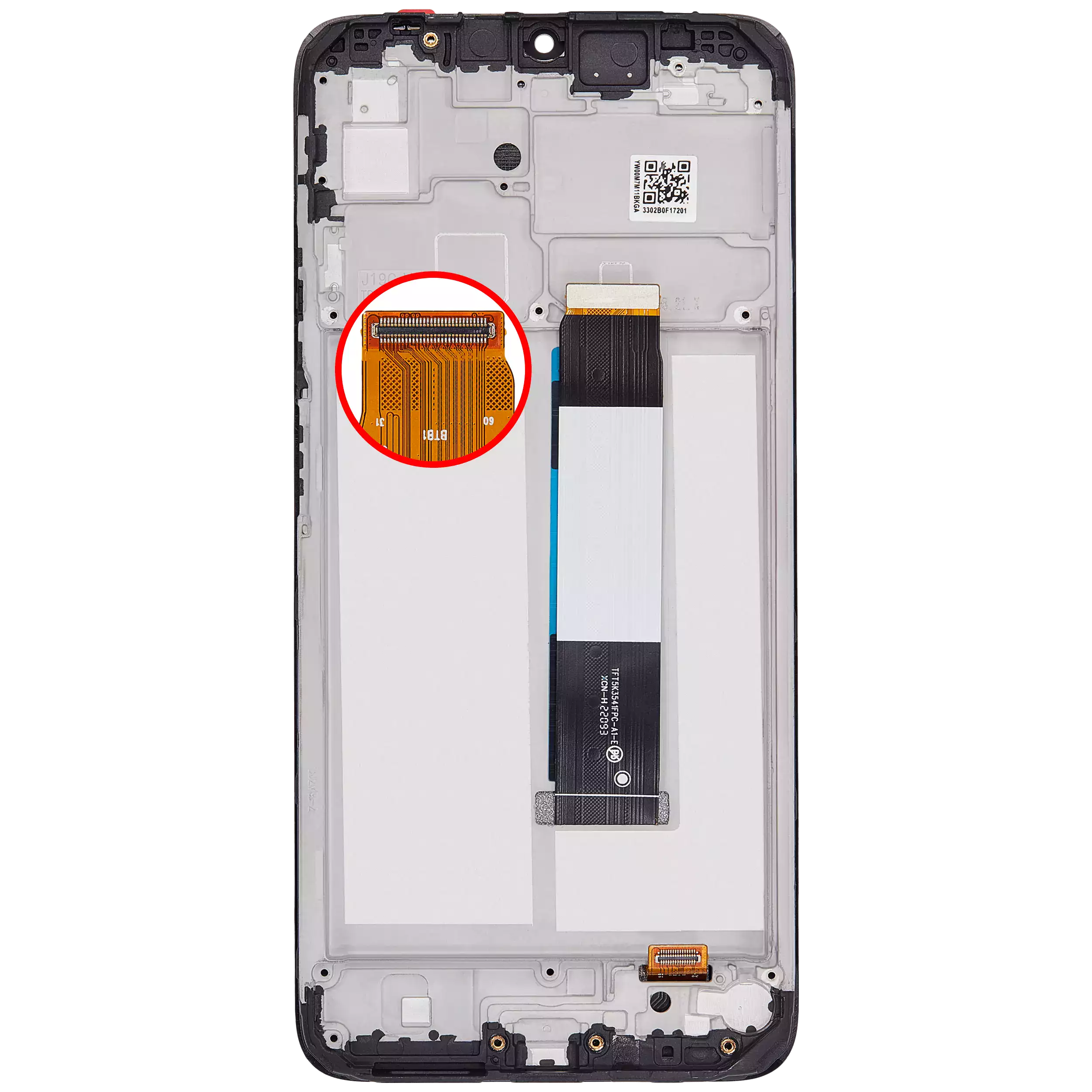 LCD Display mit Rahmen für Xiaomi Redmi Note 9 4G / Redmi 9T / Poco M3 / Redmi 9 Power (professionell aufgearbeitet) – Bild 4