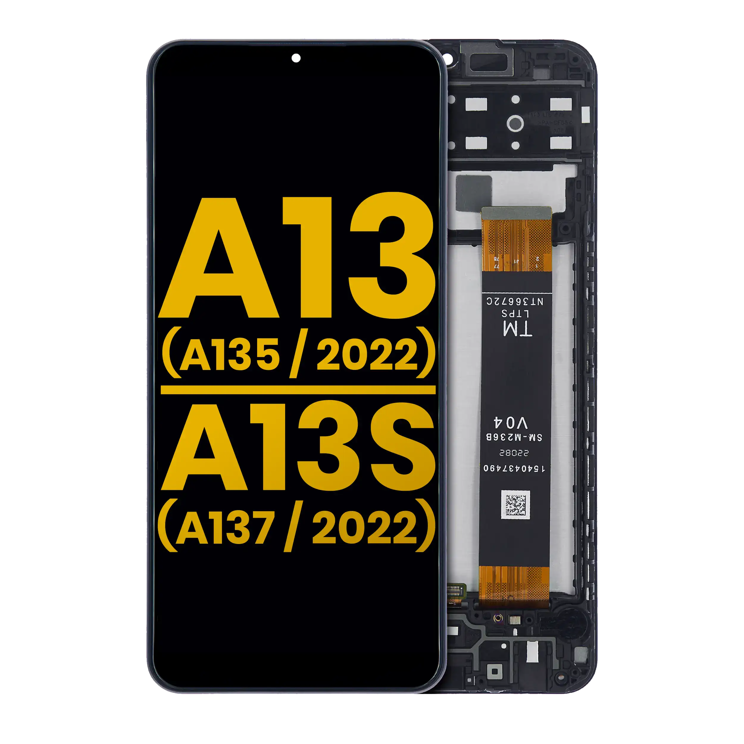 LCD Display mit Rahmen für Samsung Galaxy A13 4G (A135 / 2022) (Service Pack) – Bild 5