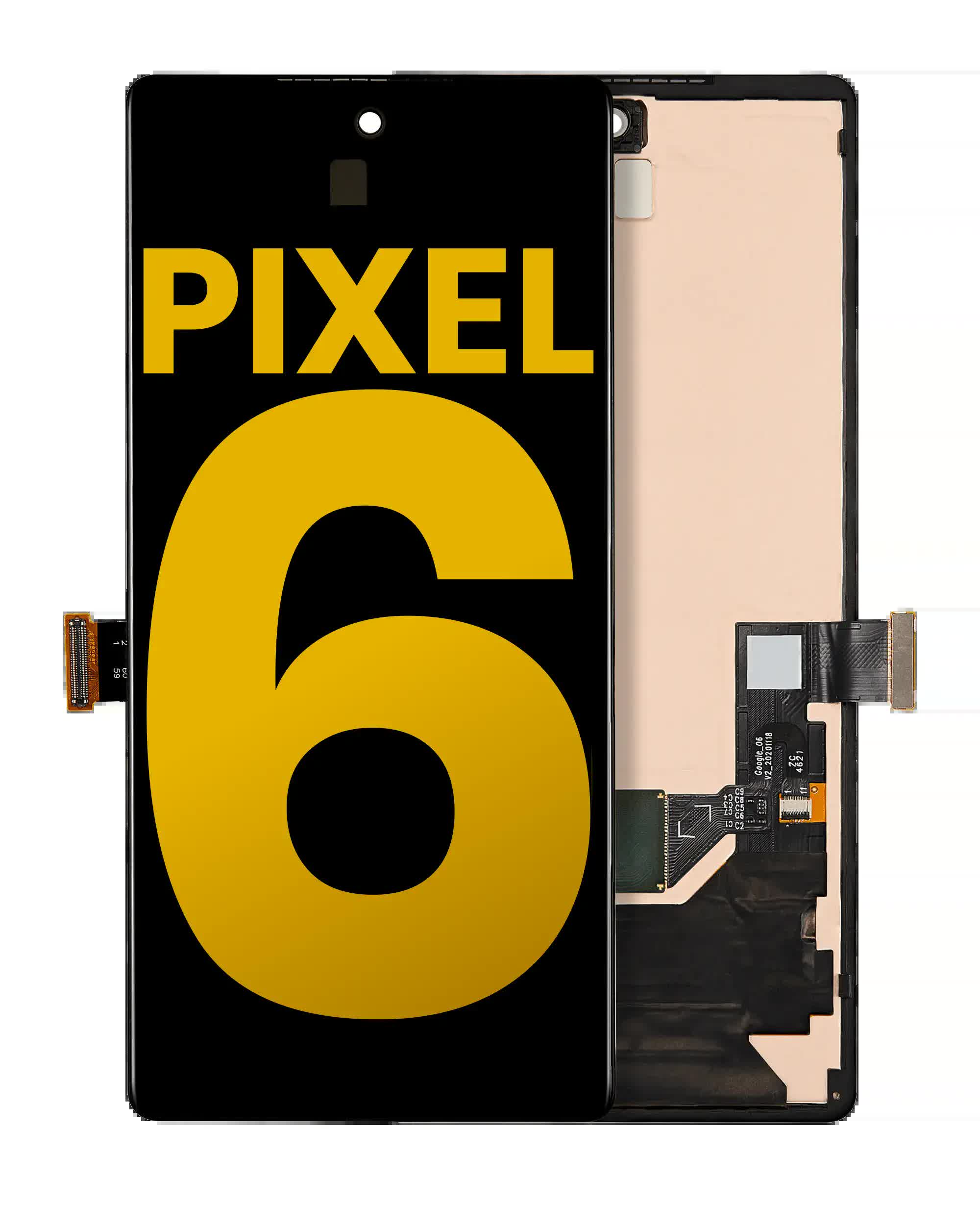 OLED Display mit Rahmen (mit Fingerprint Sensor) für Google Pixel 6 (professionell aufgearbeitet)