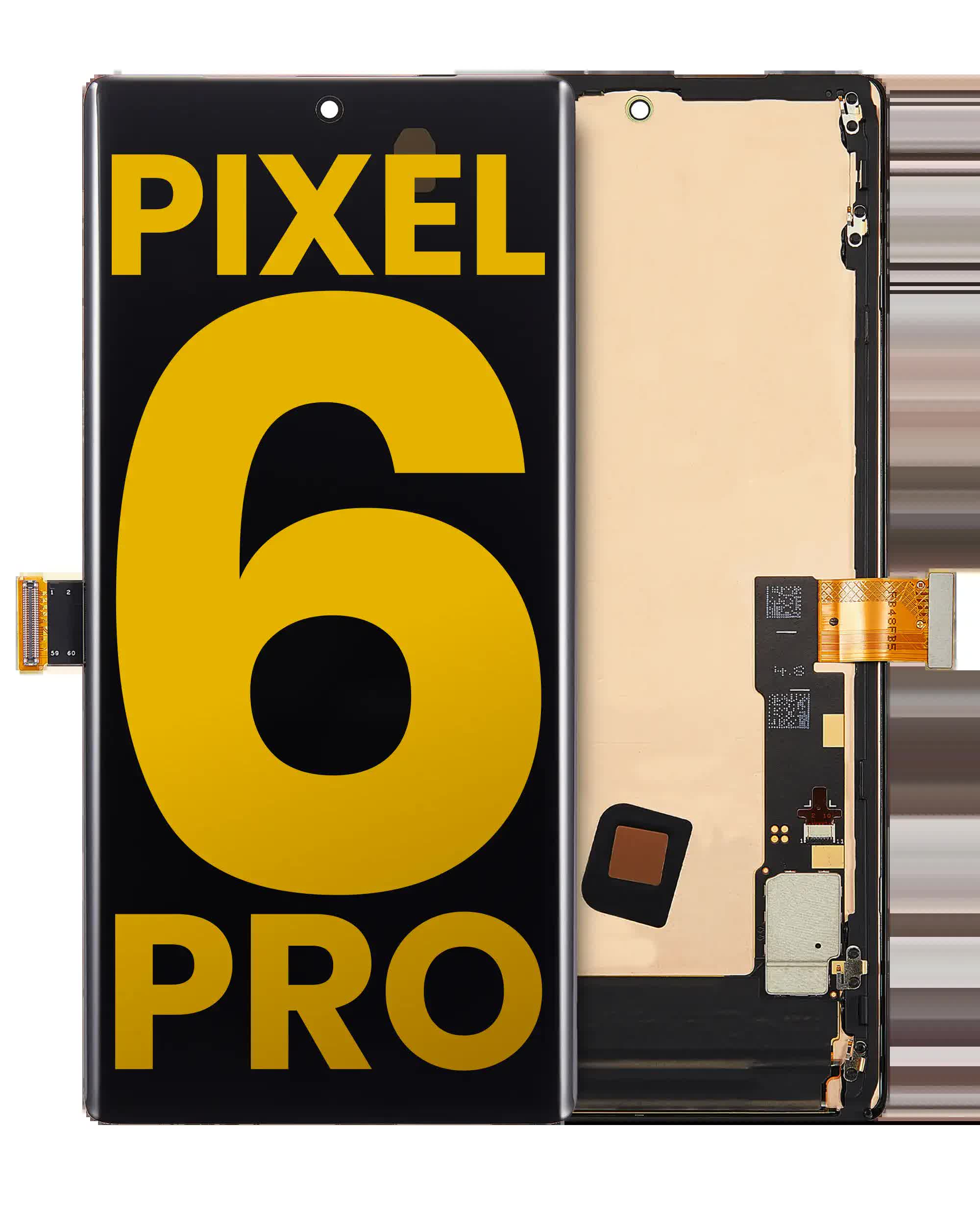 OLED Display mit Rahmen (ohne Fingerabdrucksensor) für Google Pixel 6 Pro (professionell aufgearbeitet)