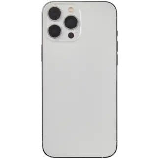 Rückgehäuse mit Kleinteilen für iPhone 13 Pro Max (EU / globale Version) (ausgebautes Originalteil: Grade B) (Silver (Silber))