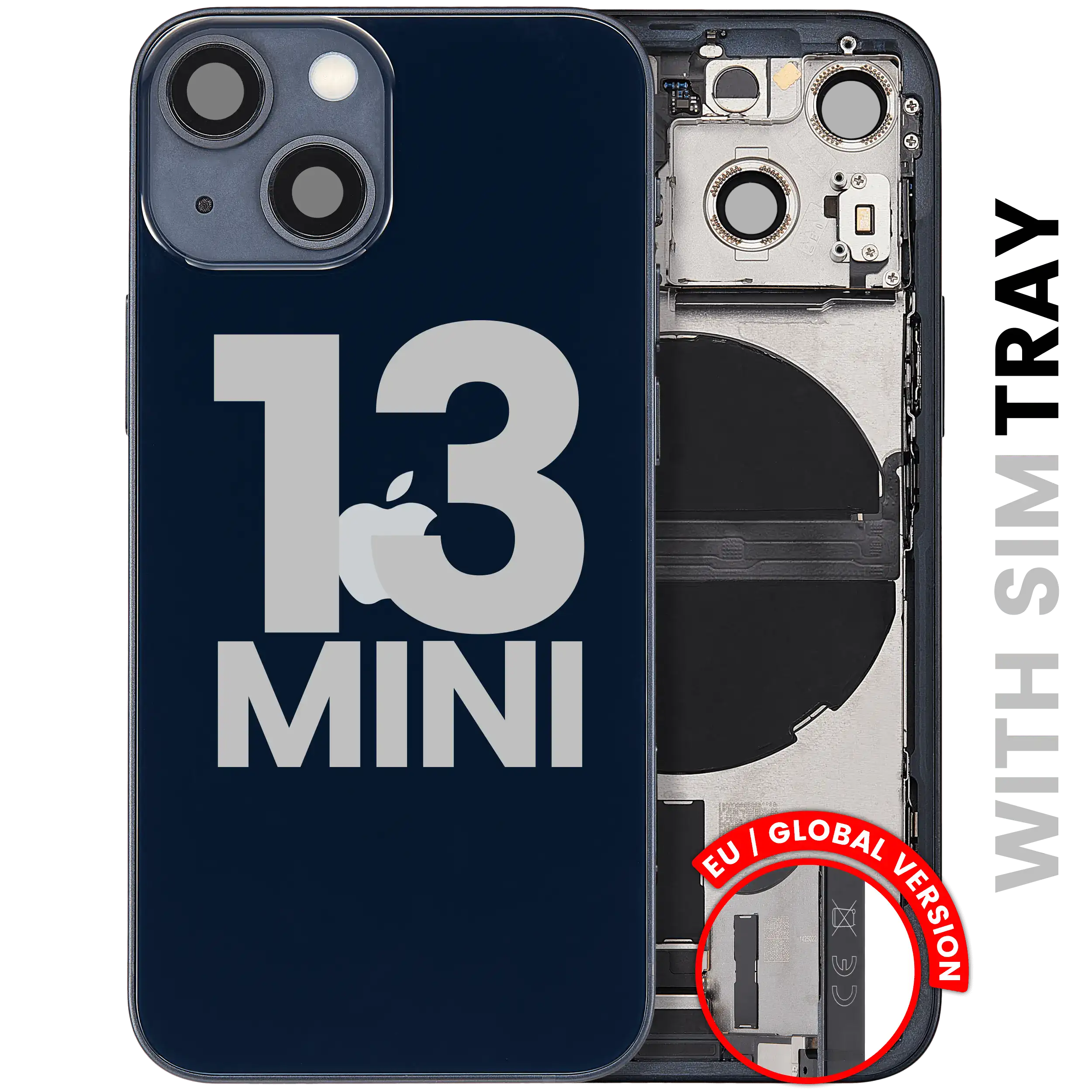 Rückgehäuse mit Kleinteilen für iPhone 13 Mini (EU / globale Version) (ausgebautes Originalteil: Grade C) (Pink (Rosa)) – Bild 5