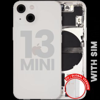Rückgehäuse mit Kleinteilen für iPhone 13 Mini (EU / globale Version) (ausgebautes Originalteil: Grade B) (Starlight)