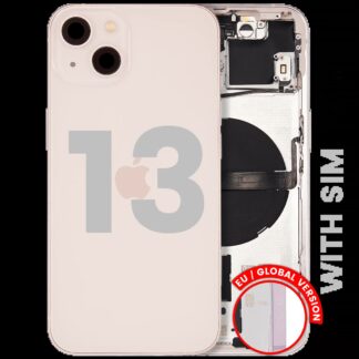 Rückgehäuse mit Kleinteilen für iPhone 13 (EU / globale Version) (ausgebautes Originalteil: Grade C) (Pink (Rosa))