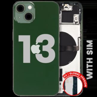 Rückgehäuse mit Kleinteilen für iPhone 13 (EU / globale Version) (ausgebautes Originalteil: Grade B) (Green (Grün))