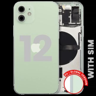 Rückgehäuse mit Kleinteilen für iPhone 12 (EU / globale Version) (ausgebautes Originalteil: Grade B) (Green (Grün))