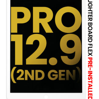 LCD Display mit Touchscreen-Digitizer & Daughter Platine Flex vormontiert für iPad Pro 12.9" 2nd Gen (2017) (professionell aufgearbeitet) (White (Weiß))