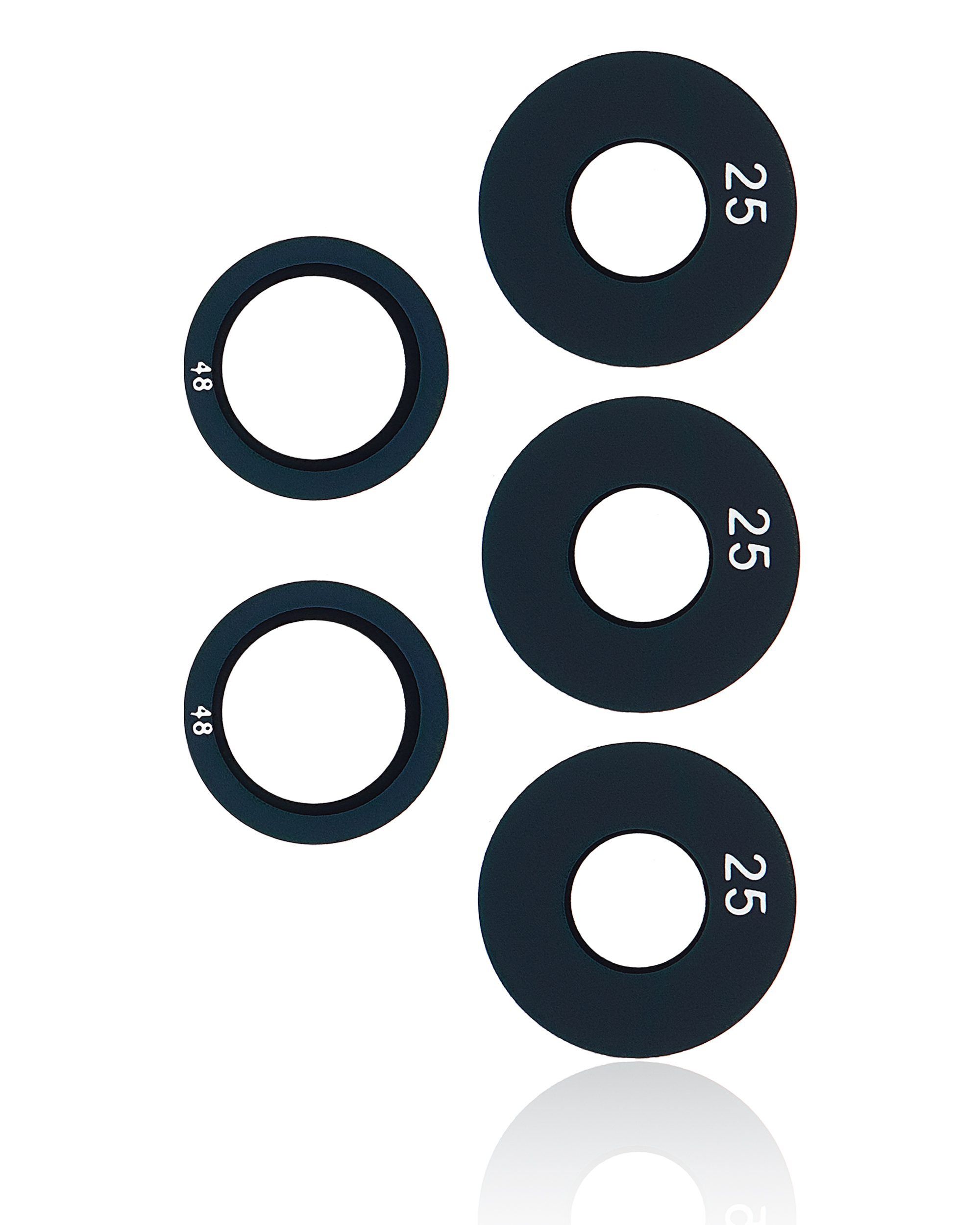 Rückkamera-Glas (nur Glas) mit Klebefolie für Samsung Galaxy A13 (A135 / 2022) (5-teiliges Set) – Bild 2