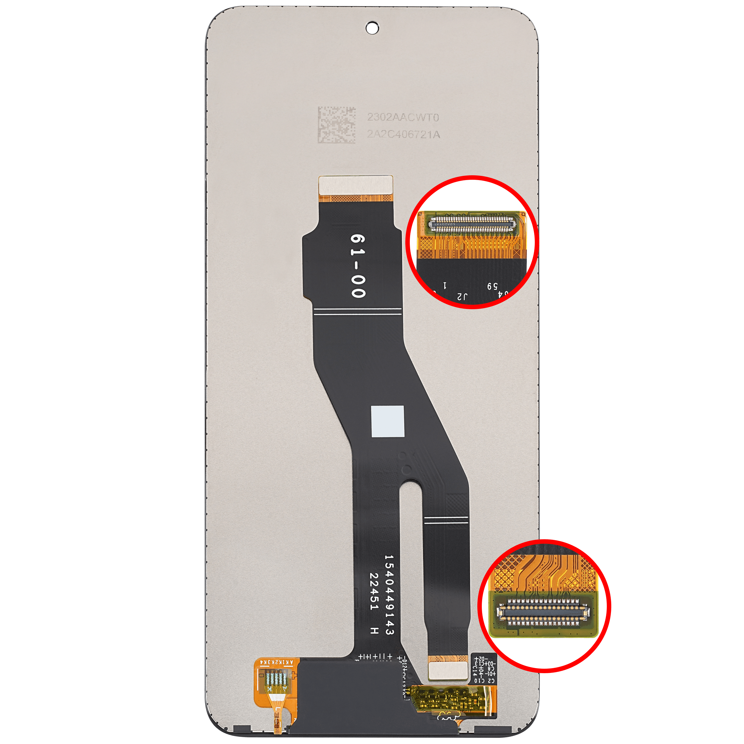LCD Display ohne Rahmen für Honor X8A / X50i / 90 Lite (professionell aufgearbeitet) – Bild 4