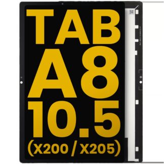 LCD Display ohne Rahmen für Samsung Galaxy Tab A8 10.5" (2021) (X200 / X205) (professionell aufgearbeitet) (Black (Schwarz))