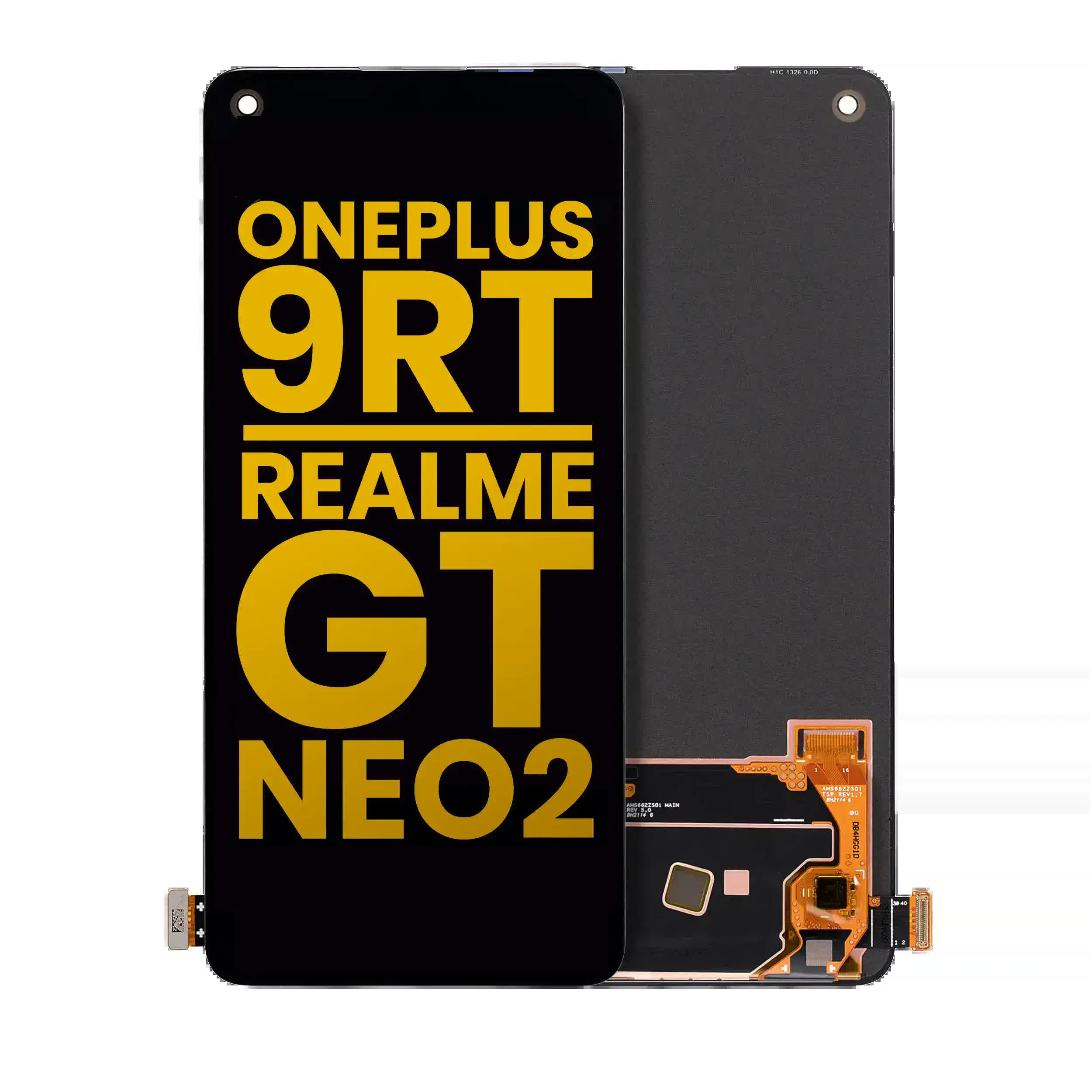 OLED Display ohne Rahmen für OnePlus 9RT 5G / Realme GT Neo2 (professionell aufgearbeitet)