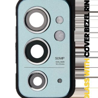 Rückkamera-Glas mit Abdeckung Blendenring für OnePlus 9RT 5G (Blue (Blau))