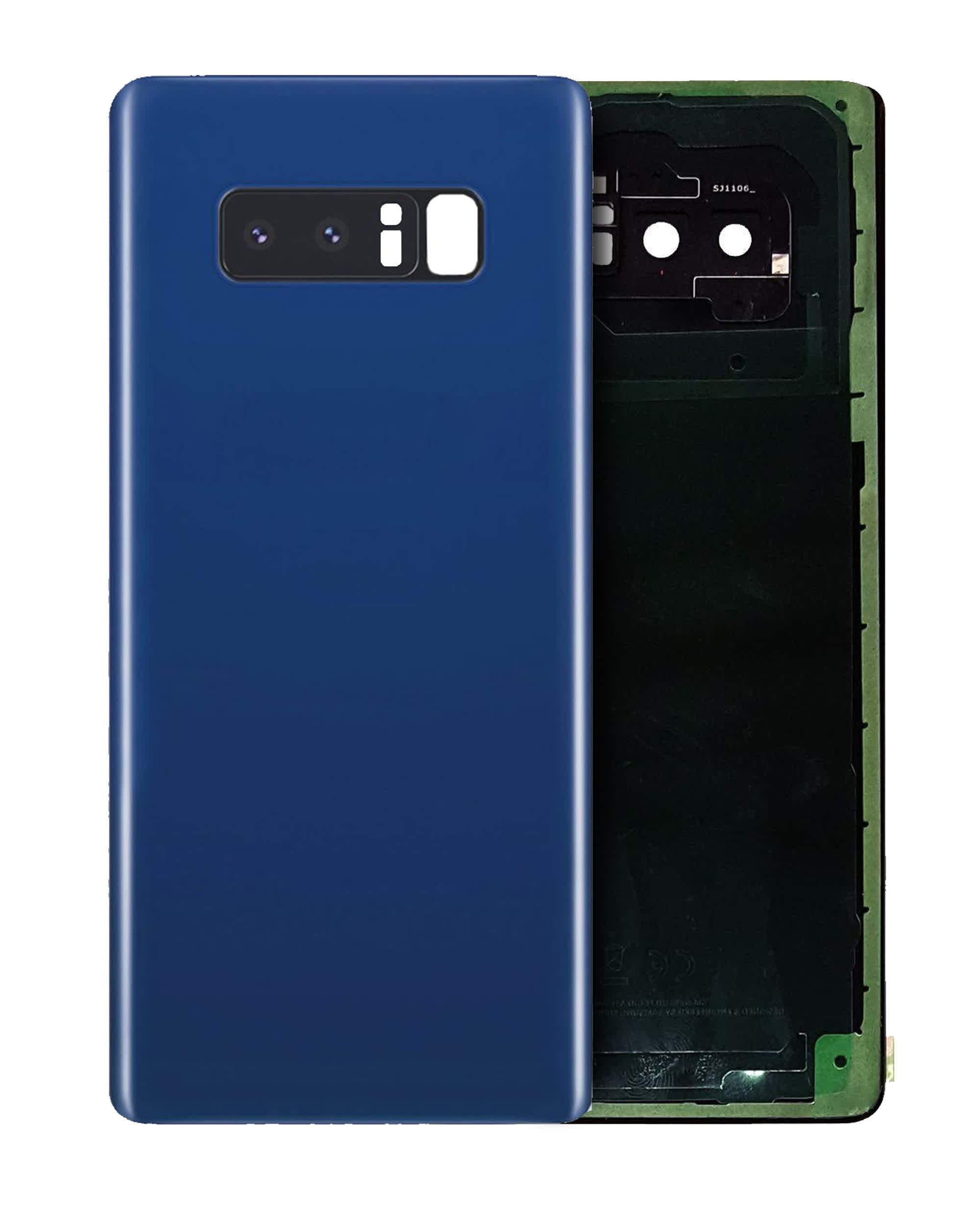 Rückdeckelglas mit Kameraglas für Samsung Galaxy Note 8 (Service Pack) (Deepsea Blue)