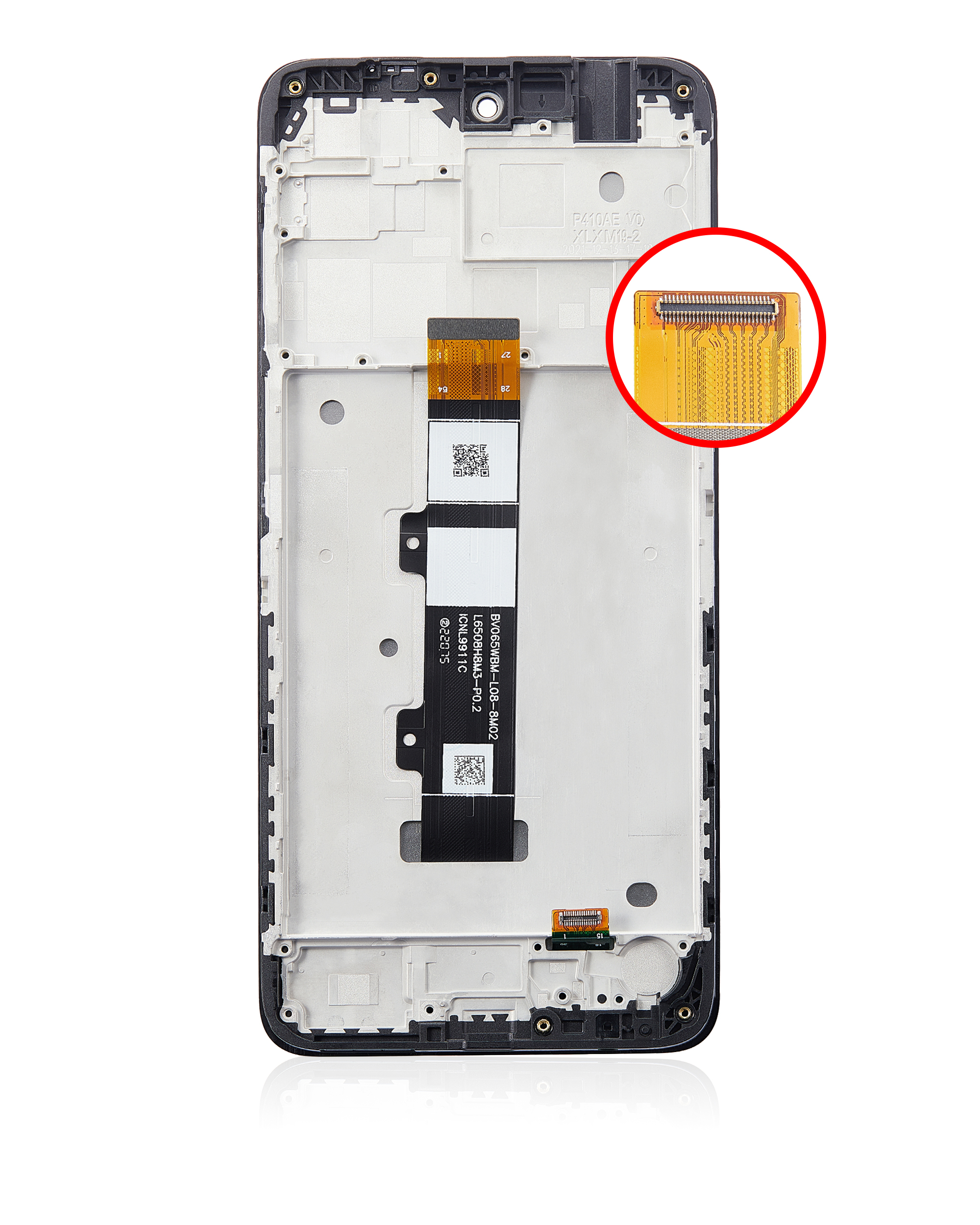 LCD Display mit Rahmen für Motorola Moto G22 (XT2231 / 2022) (professionell aufgearbeitet) – Bild 4