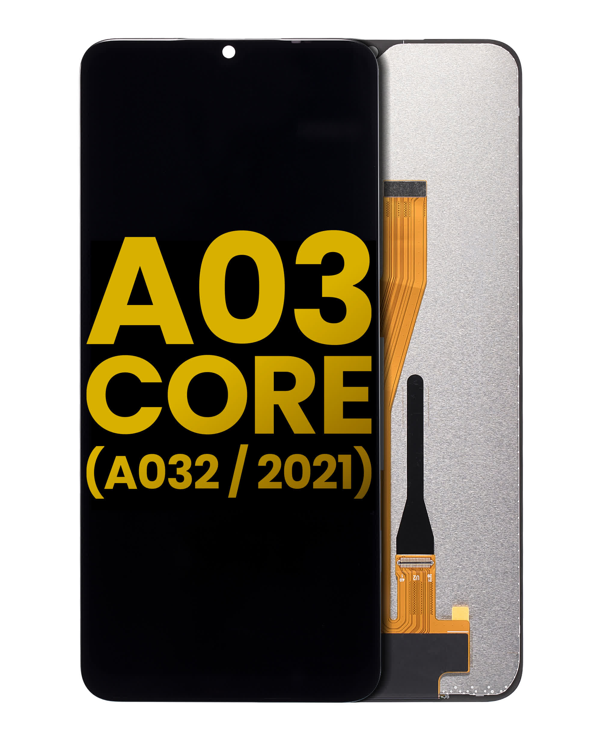 LCD Display ohne Rahmen für Samsung Galaxy A03 Core (A032 / 2021) (professionell aufgearbeitet) (Black (Schwarz))