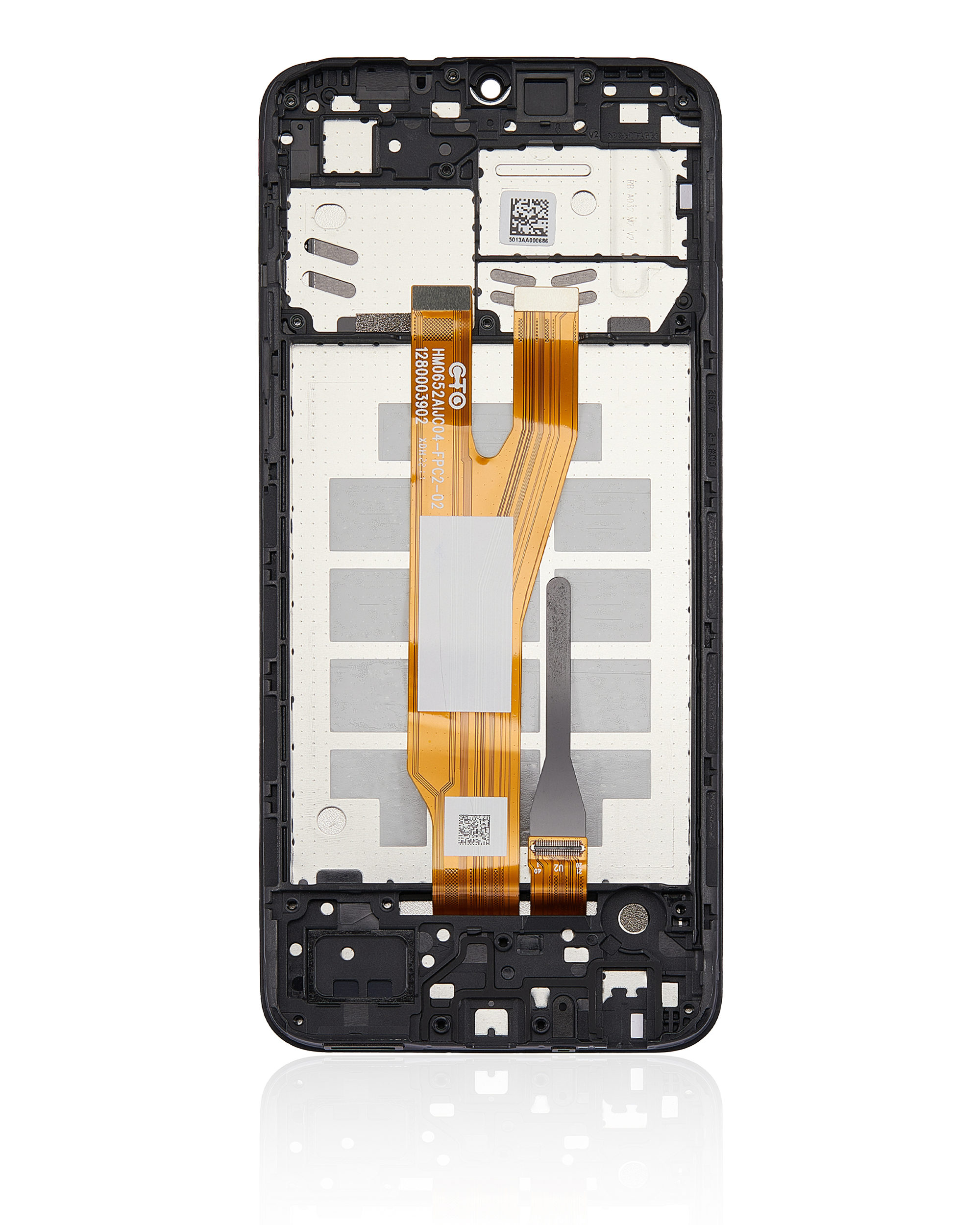 LCD Display mit Rahmen für Samsung Galaxy A03 Core (A032 / 2021) (Service Pack) (Black (Schwarz)) – Bild 4