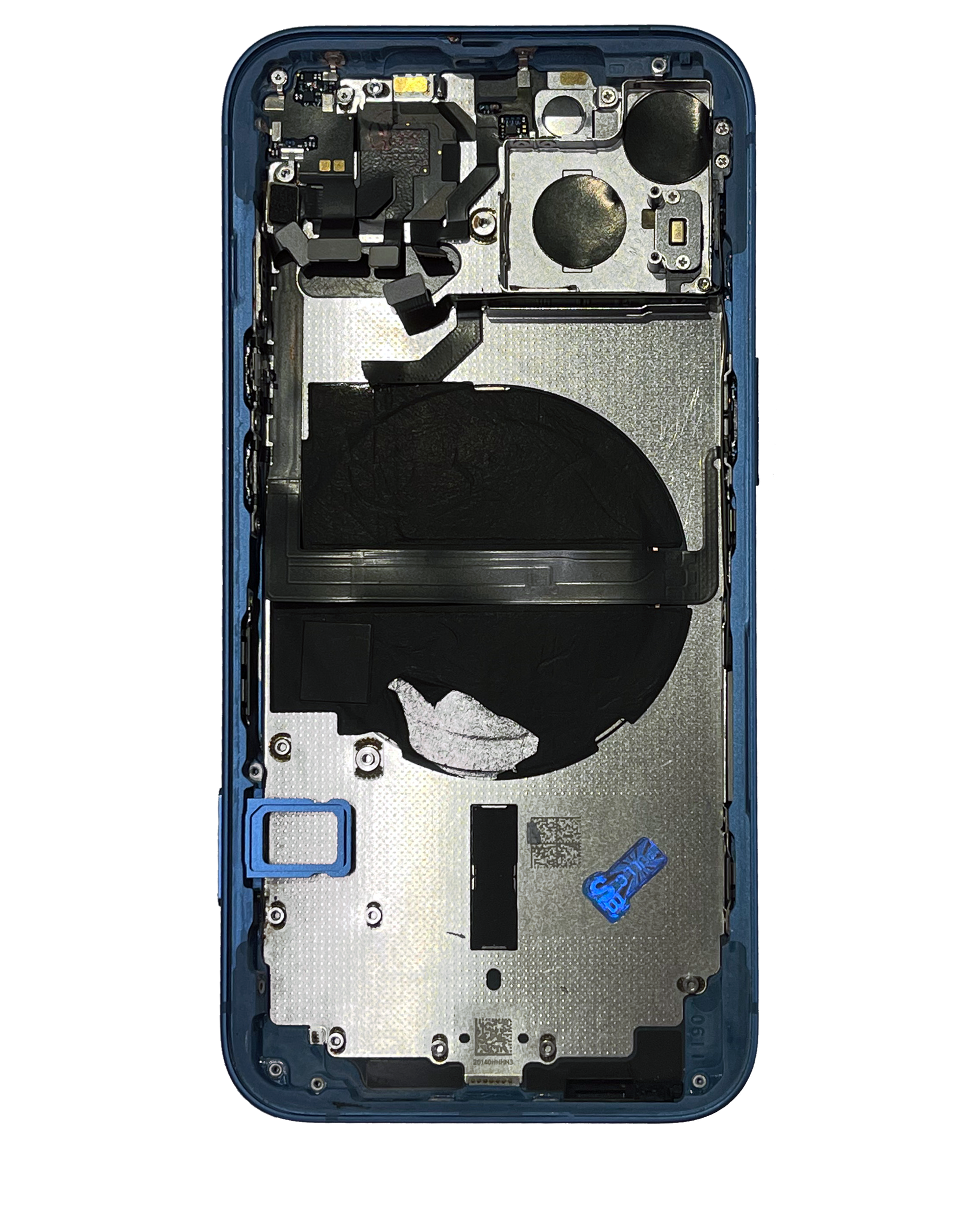 Rückgehäuse mit Kleinteilen für iPhone 13 (US-Version) (ausgebautes Originalteil: Grade B) (Blue (Blau)) – Bild 3