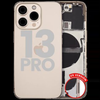 Rückgehäuse mit Kleinteilen für iPhone 13 Pro (US-Version) (ausgebautes Originalteil: Grade A) (Gold)