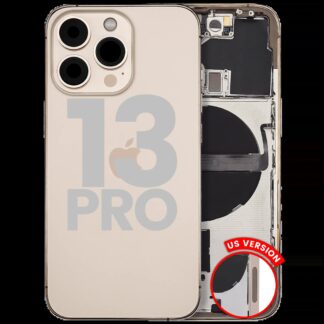 Rückgehäuse mit Kleinteilen für iPhone 13 Pro (US-Version) (ausgebautes Originalteil: Grade B) (Gold)
