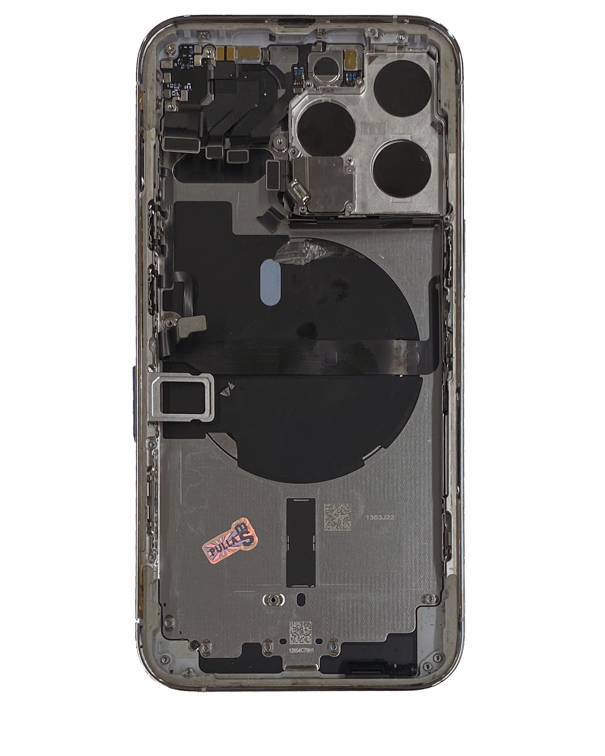 Rückgehäuse mit Kleinteilen für iPhone 13 Pro (US-Version) (ausgebautes Originalteil: Grade B) (Silver (Silber)) – Bild 3