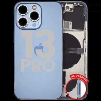 Rückgehäuse mit Kleinteilen für iPhone 13 Pro (US-Version) (ausgebautes Originalteil: Grade C) (Sierra Blue)
