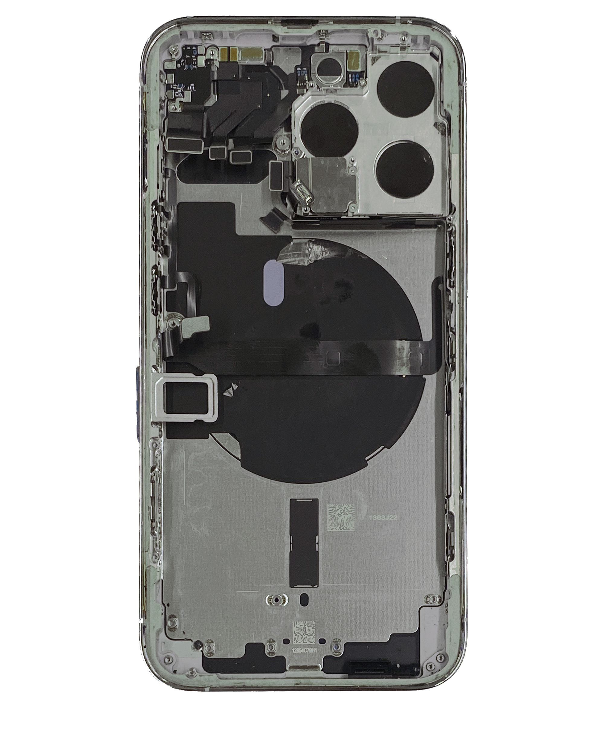 Rückgehäuse mit Kleinteilen für iPhone 13 Pro (US-Version) (ausgebautes Originalteil: Grade C) (Alpine Green) – Bild 3