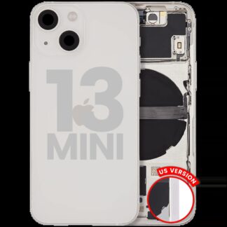 Rückgehäuse mit Kleinteilen für iPhone 13 Mini (US-Version) (ausgebautes Originalteil: Grade B) (Starlight)