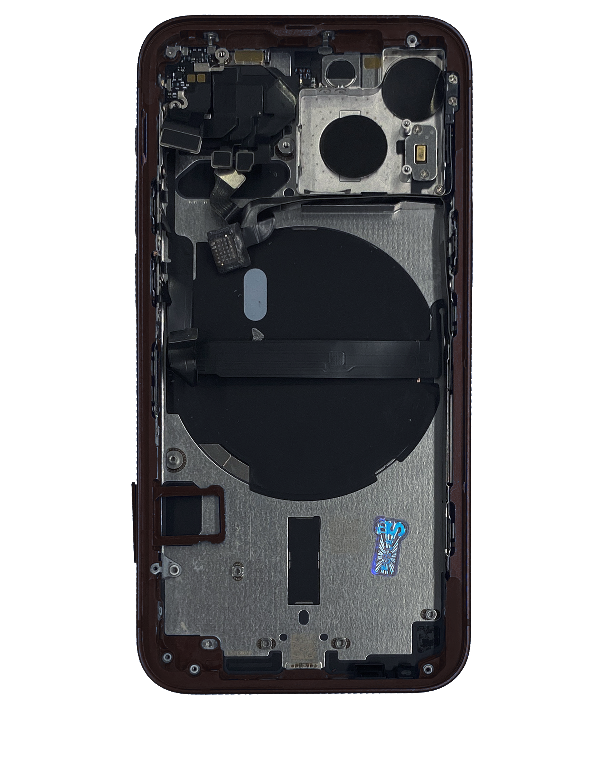 Rückgehäuse mit Kleinteilen für iPhone 13 Mini (US-Version) (ausgebautes Originalteil: Grade B) (Midnight) – Bild 3