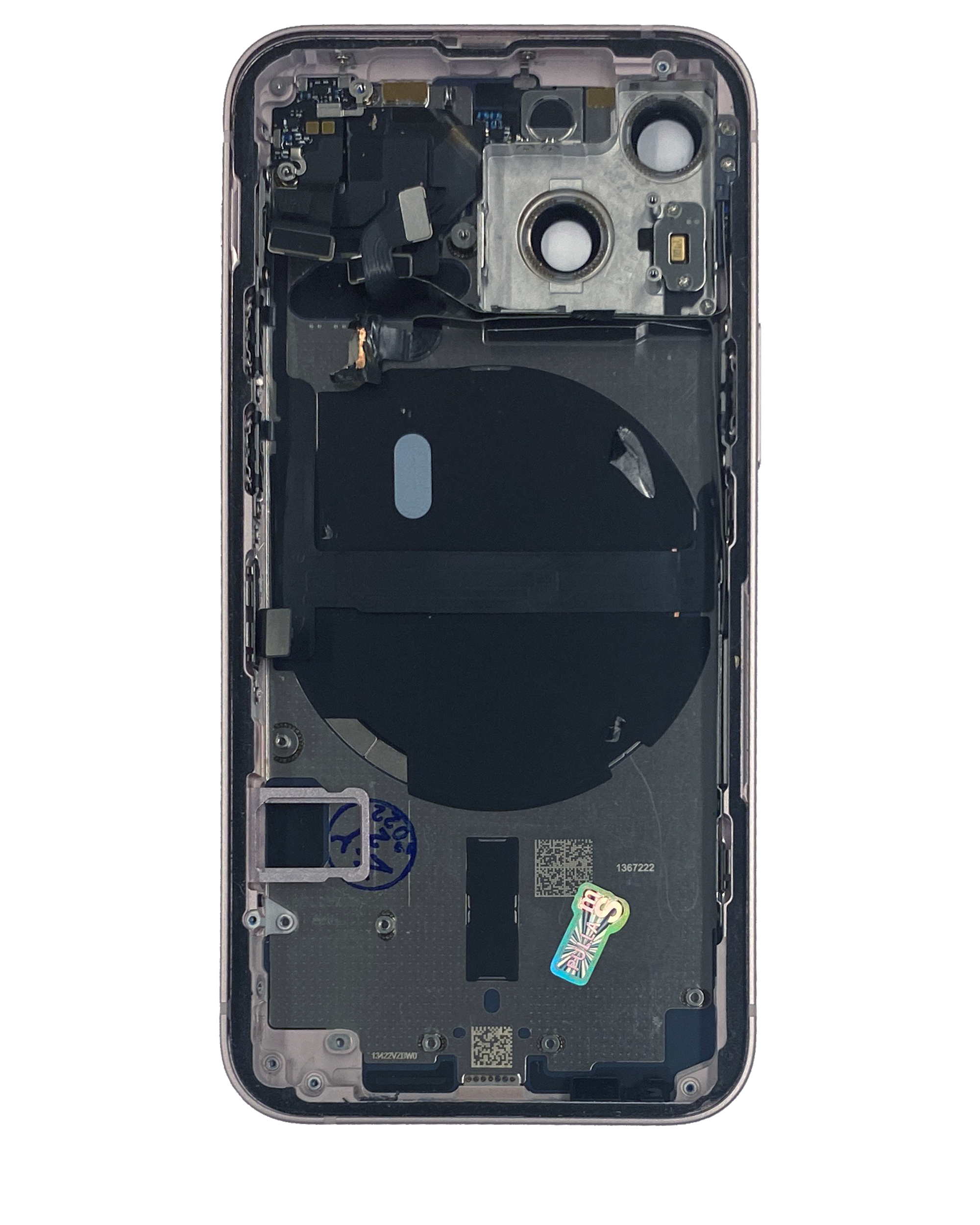 Rückgehäuse mit Kleinteilen für iPhone 13 Mini (US-Version) (ausgebautes Originalteil: Grade B) (Pink (Rosa)) – Bild 3