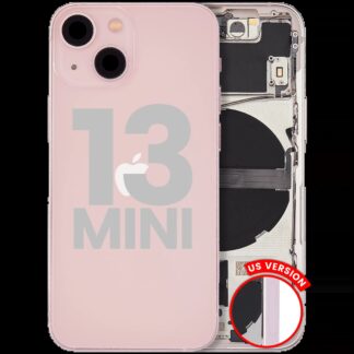 Rückgehäuse mit Kleinteilen für iPhone 13 Mini (US-Version) (ausgebautes Originalteil: Grade B) (Pink (Rosa))