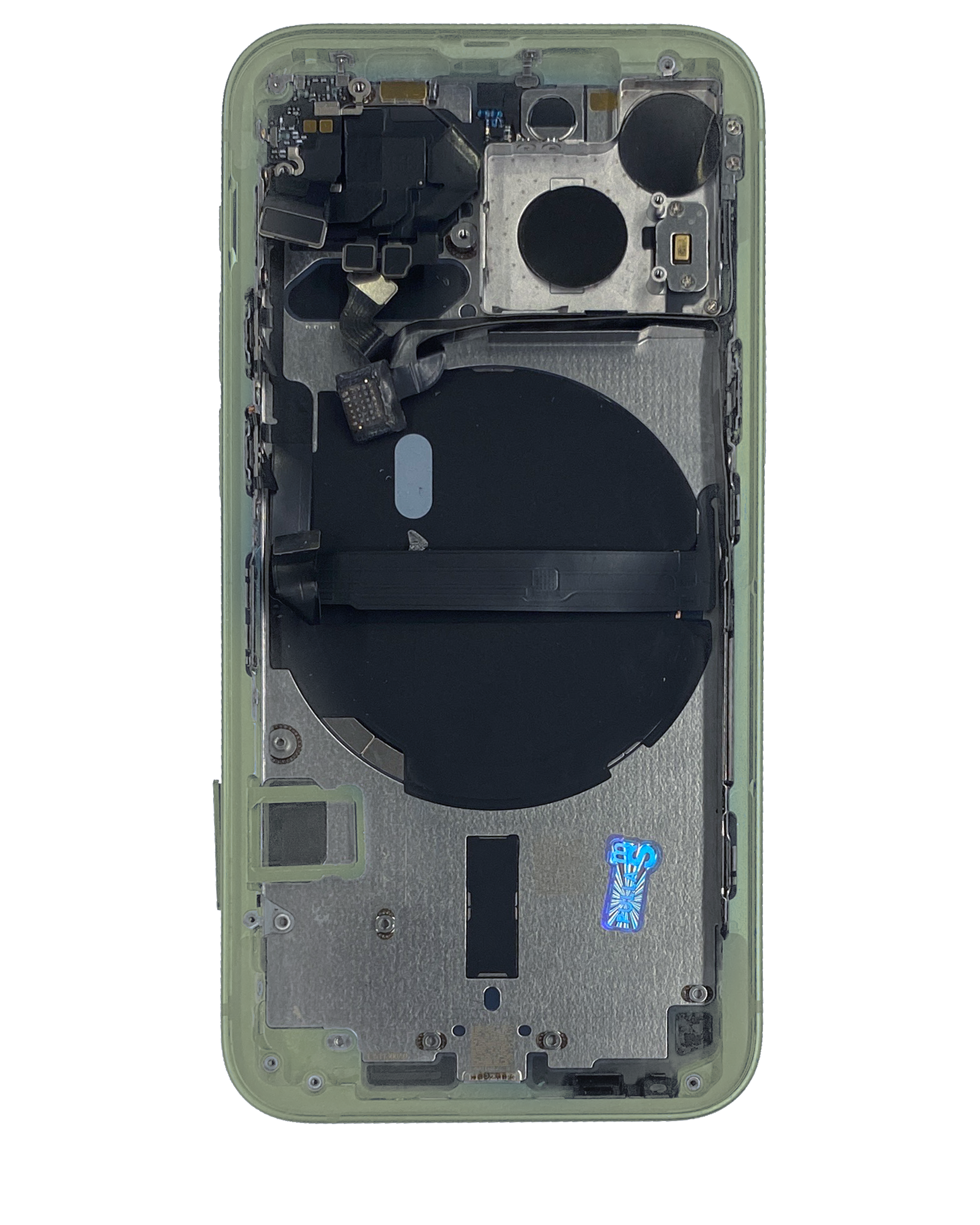 Rückgehäuse mit Kleinteilen für iPhone 13 Mini (US-Version) (ausgebautes Originalteil: Grade B) (Green (Grün)) – Bild 3