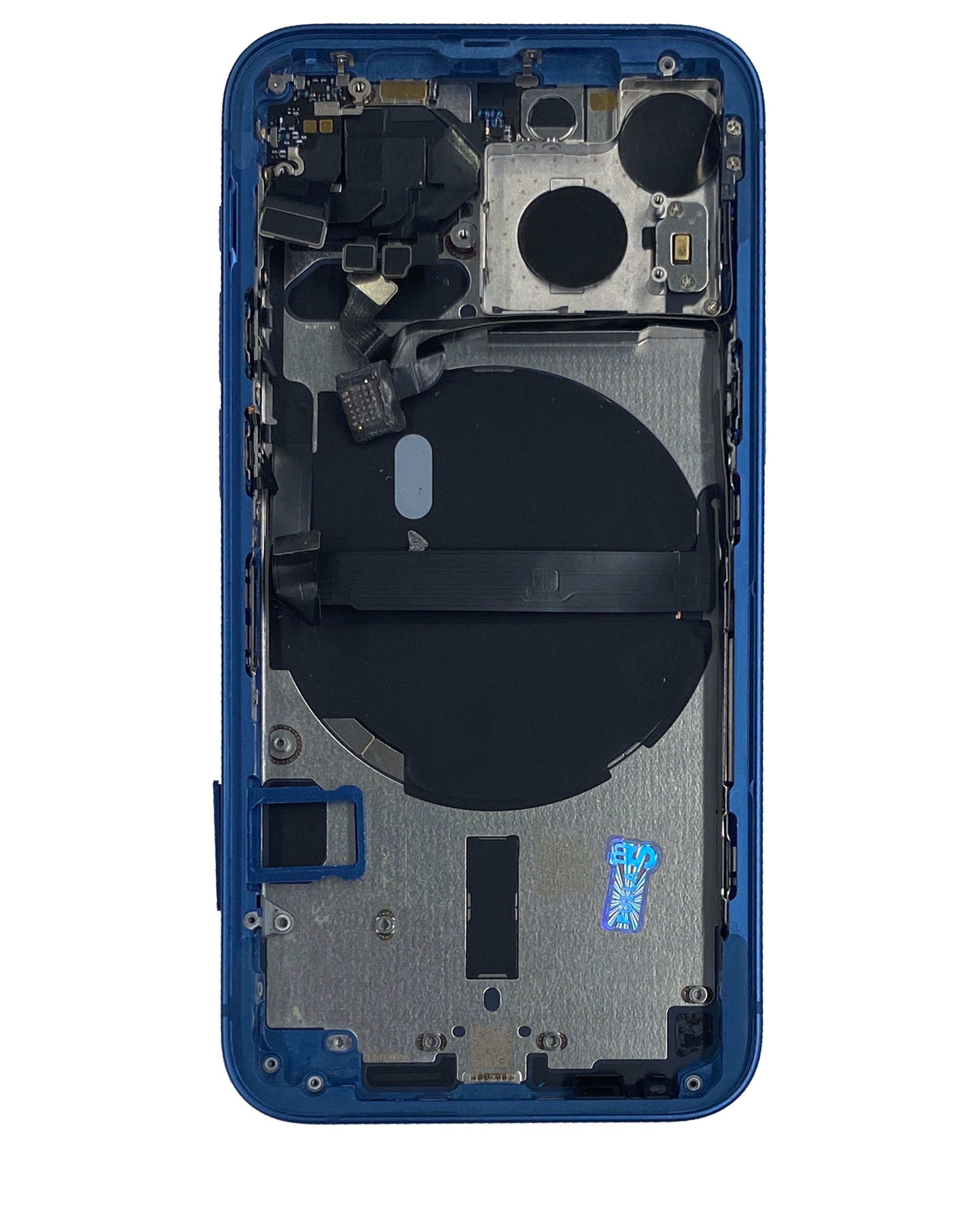 Rückgehäuse mit Kleinteilen für iPhone 13 Mini (US-Version) (ausgebautes Originalteil: Grade C) (Blue (Blau)) – Bild 3
