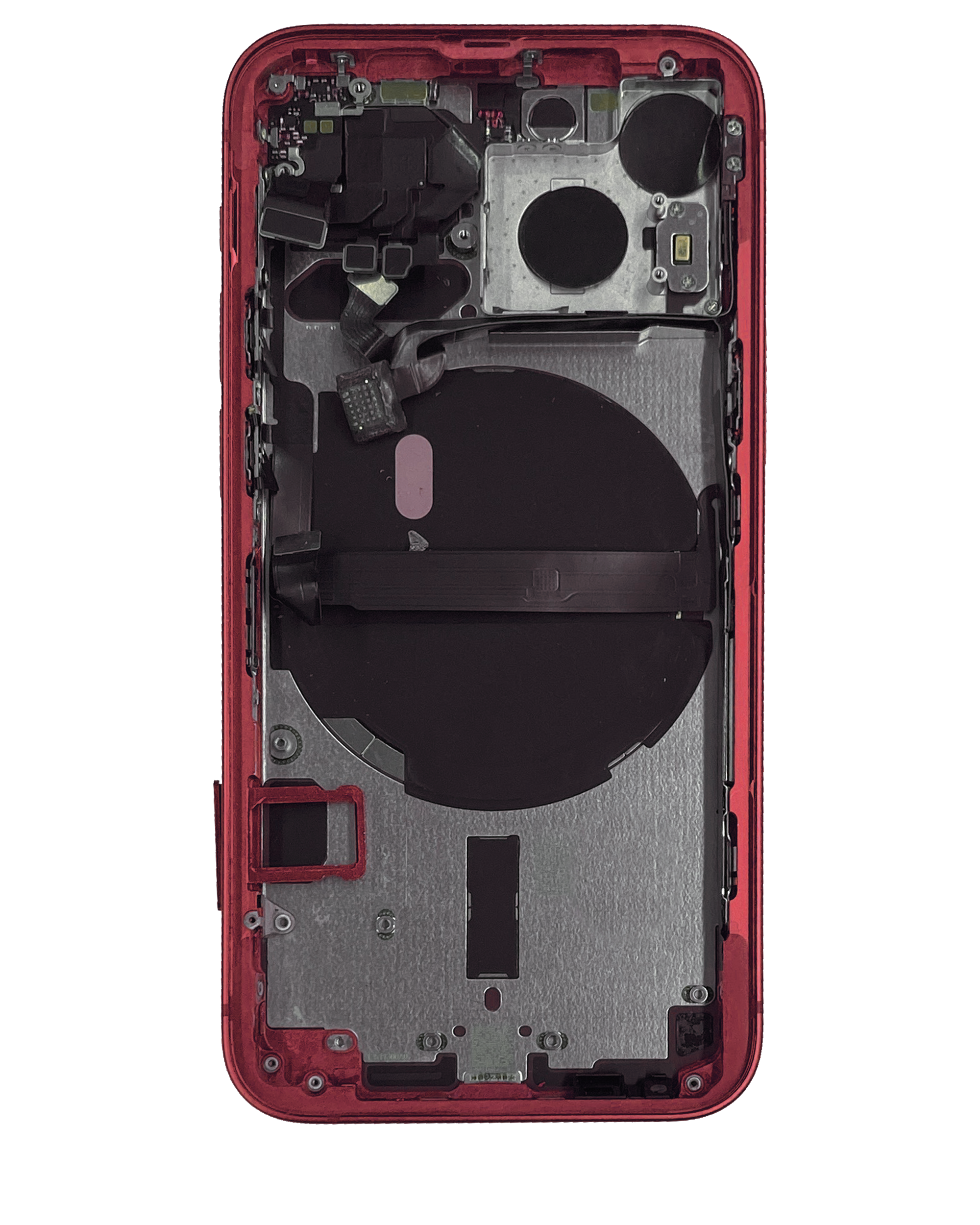 Rückgehäuse mit Kleinteilen für iPhone 13 Mini (US-Version) (ausgebautes Originalteil: Grade C) (Red (Rot)) – Bild 3