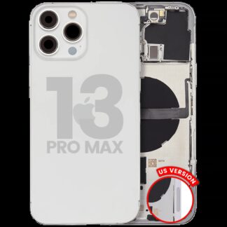 Rückgehäuse mit Kleinteilen für iPhone 13 Pro Max (US-Version) (ausgebautes Originalteil: Grade B) (Silver (Silber))