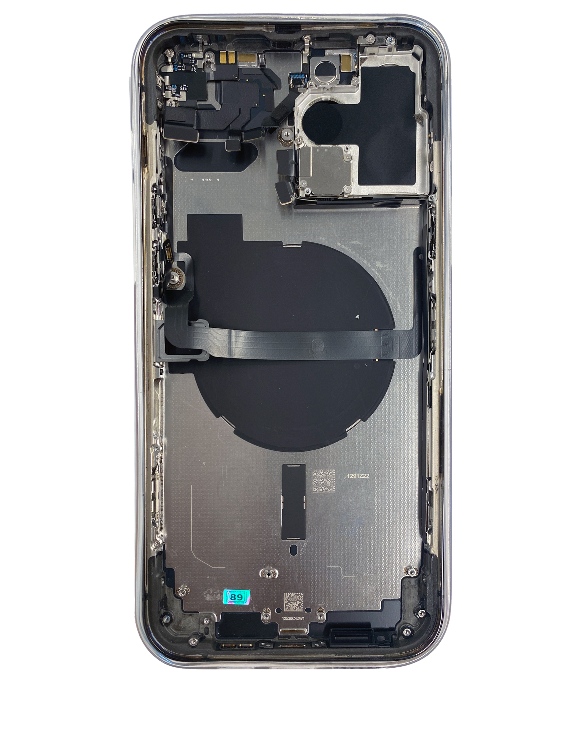 Rückgehäuse mit Kleinteilen für iPhone 13 Pro Max (US-Version) (ausgebautes Originalteil: Grade C) (Graphite) – Bild 3