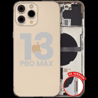 Rückgehäuse mit Kleinteilen für iPhone 13 Pro Max (US-Version) (ausgebautes Originalteil: Grade C) (Gold)