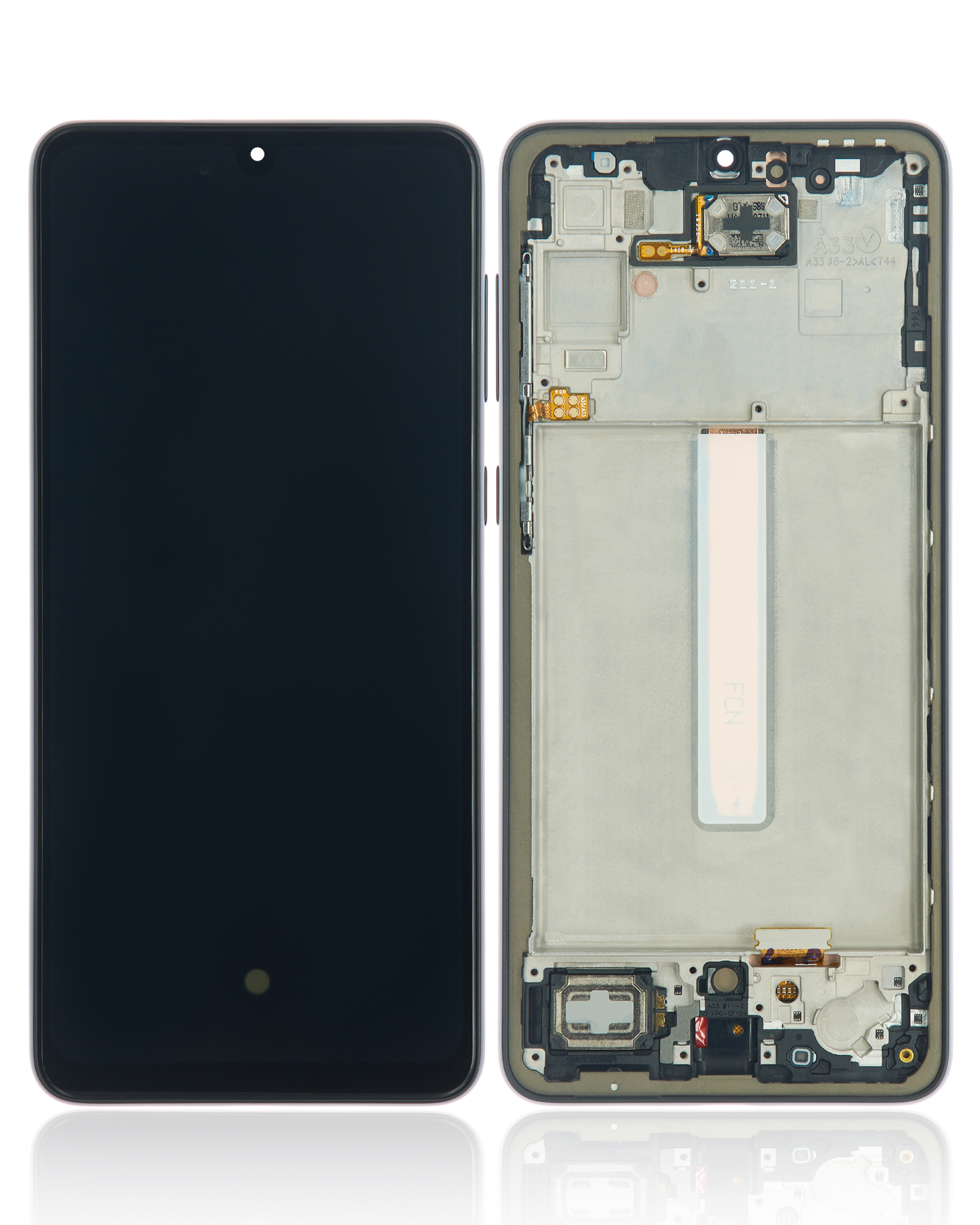 LCD Display mit Rahmen für Samsung Galaxy A33 5G (A336 / 2022) (professionell aufgearbeitet) (Black (Schwarz)) – Bild 2