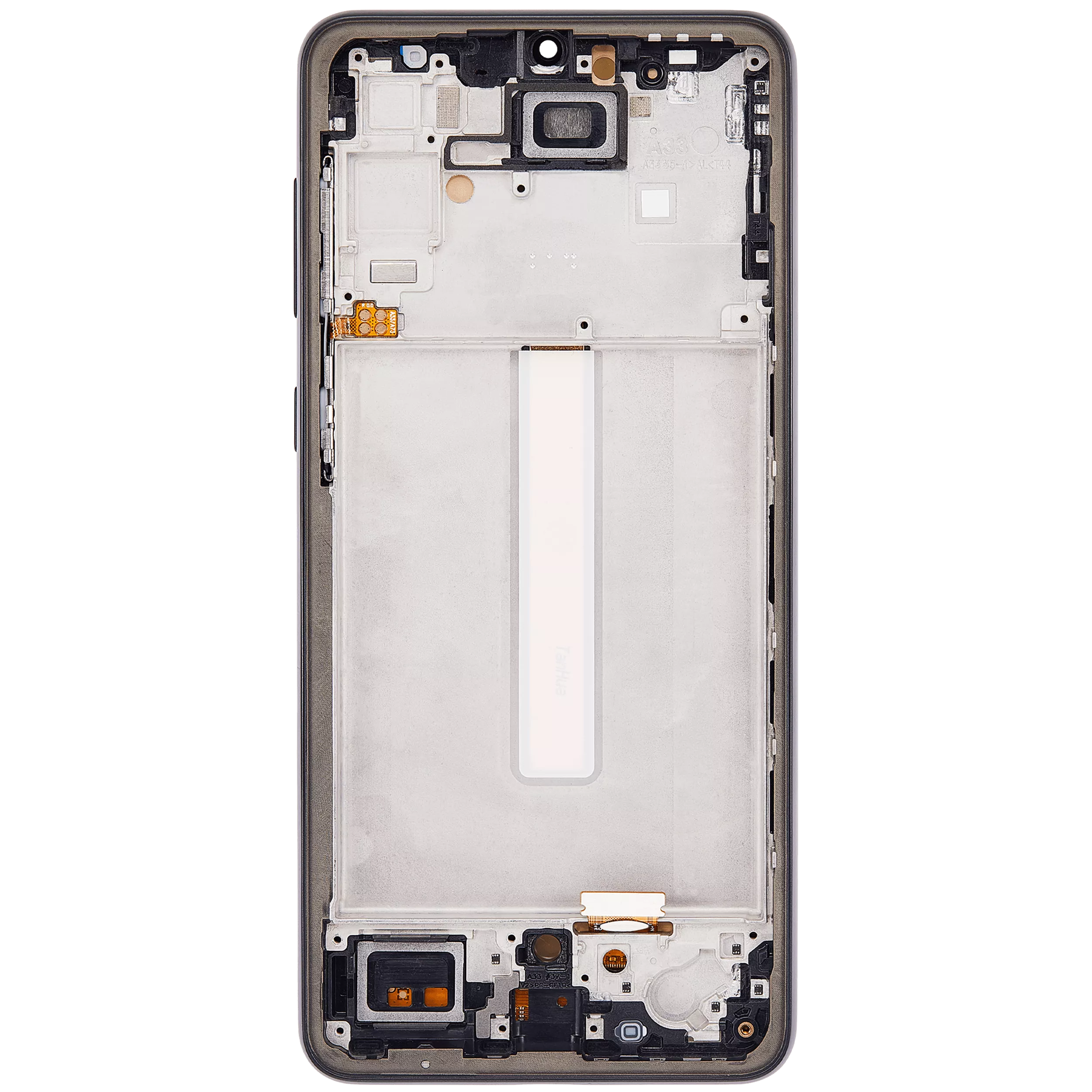 OLED Display mit Rahmen für Samsung Galaxy A33 5G (A336 / 2022) (Aftermarket Plus) (Black (Schwarz)) – Bild 4
