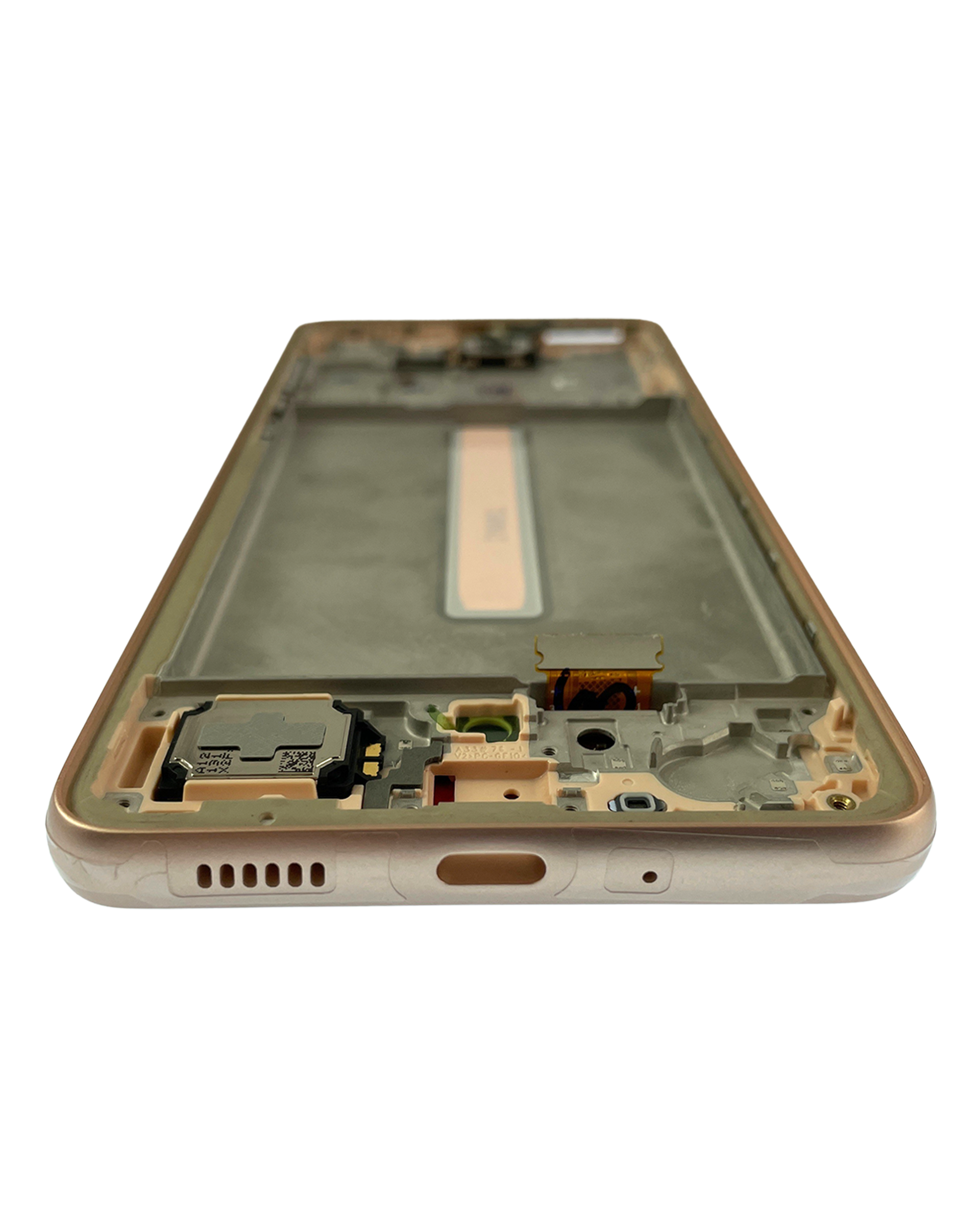OLED Display mit Rahmen für Samsung Galaxy A33 5G (A336 / 2022) (Service Pack) (Peach) – Bild 3