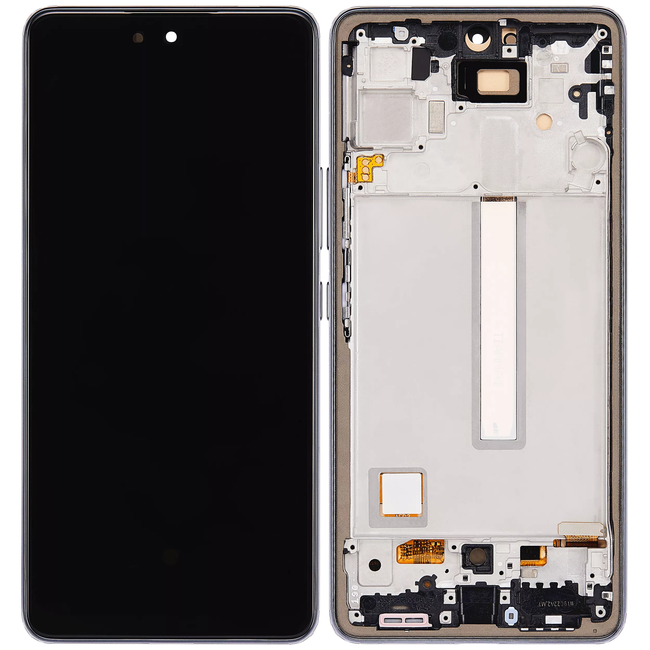 OLED Display mit Rahmen für Samsung Galaxy A53 5G (A536 / 2022) (6.36") (Aftermarket Plus) (Black (Schwarz)) – Bild 2