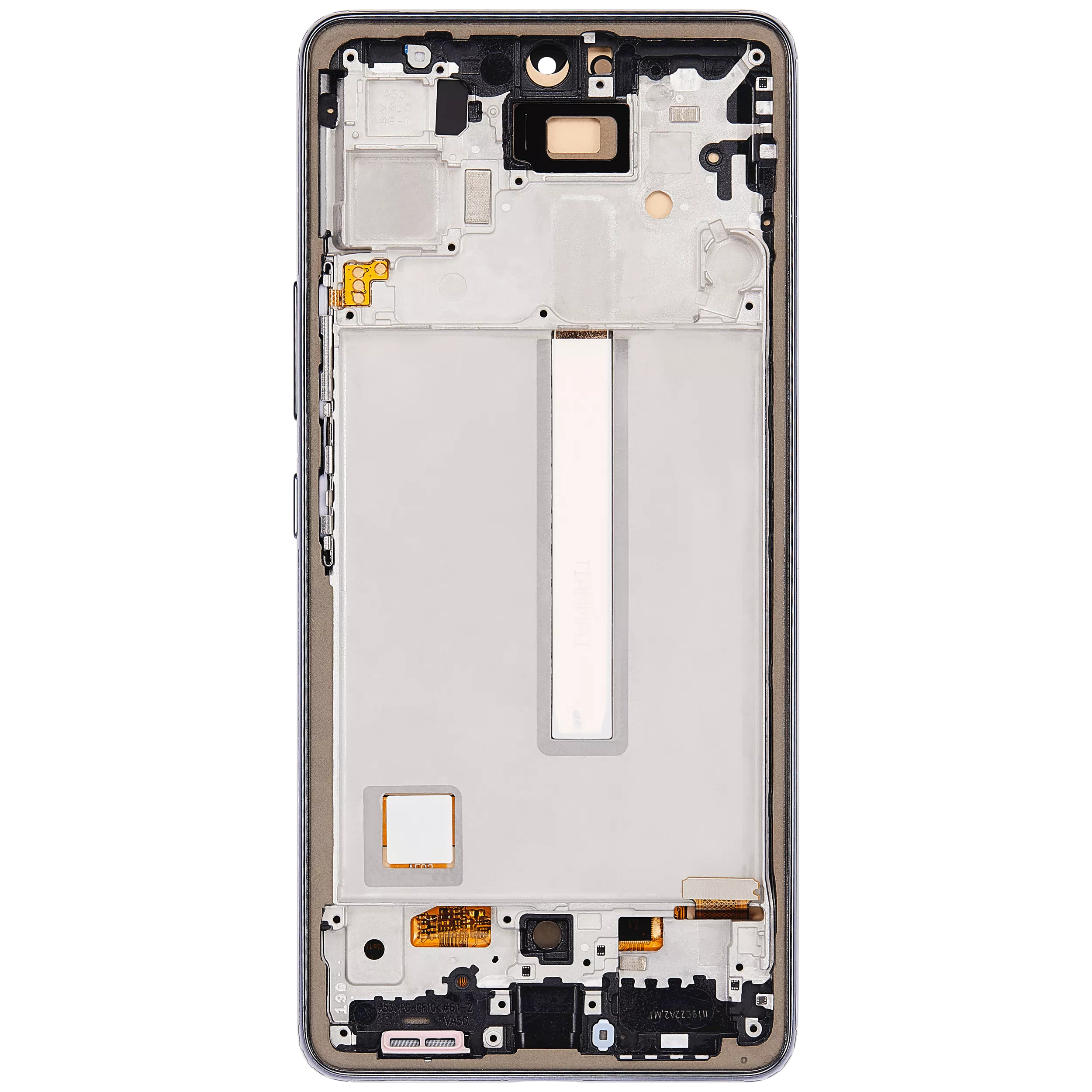 OLED Display mit Rahmen für Samsung Galaxy A53 5G (A536 / 2022) (6.36") (Aftermarket Plus) (Black (Schwarz)) – Bild 4