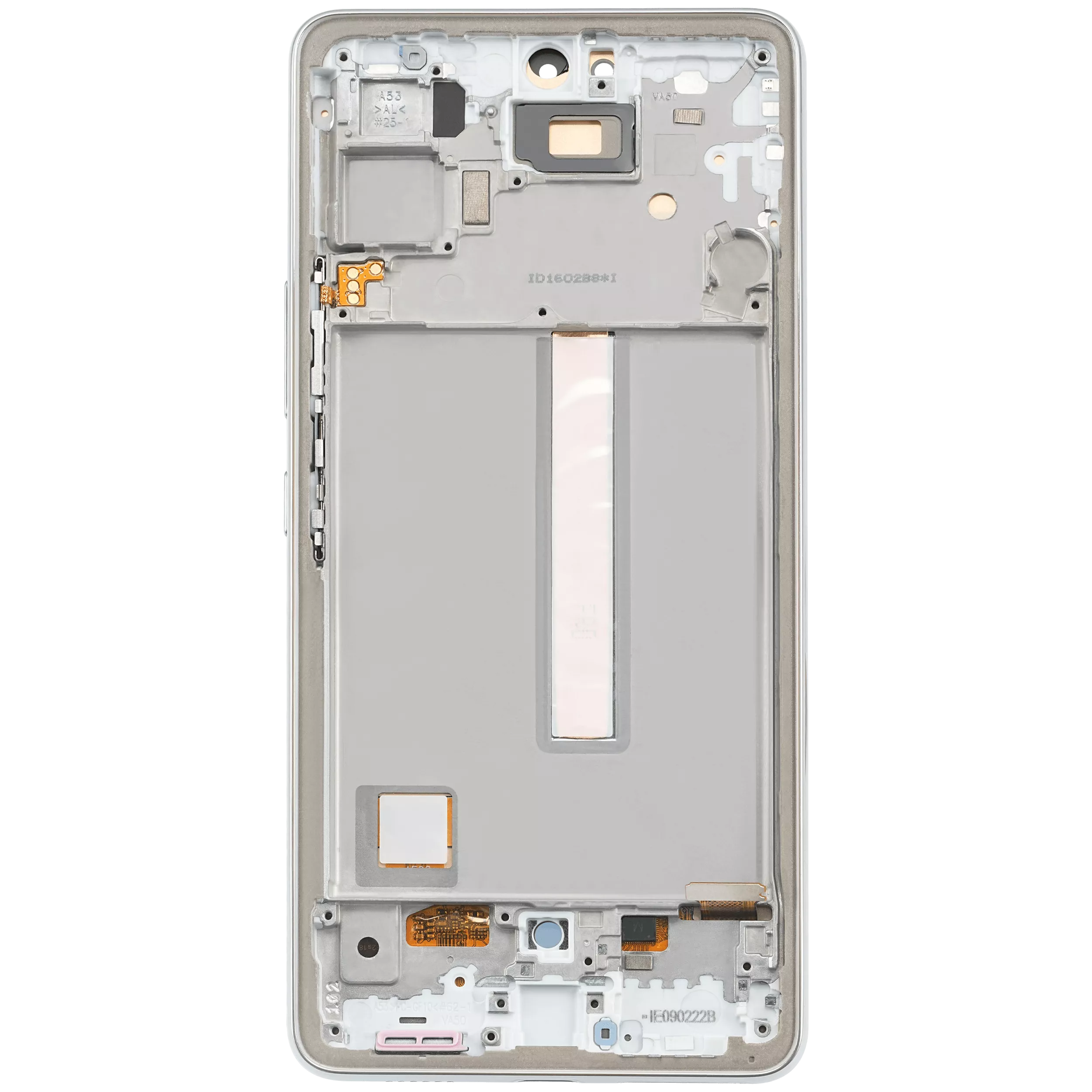 OLED Display mit Rahmen für Samsung Galaxy A53 5G (A536 / 2022) (6.36") (Aftermarket Plus) (White (Weiß)) – Bild 4