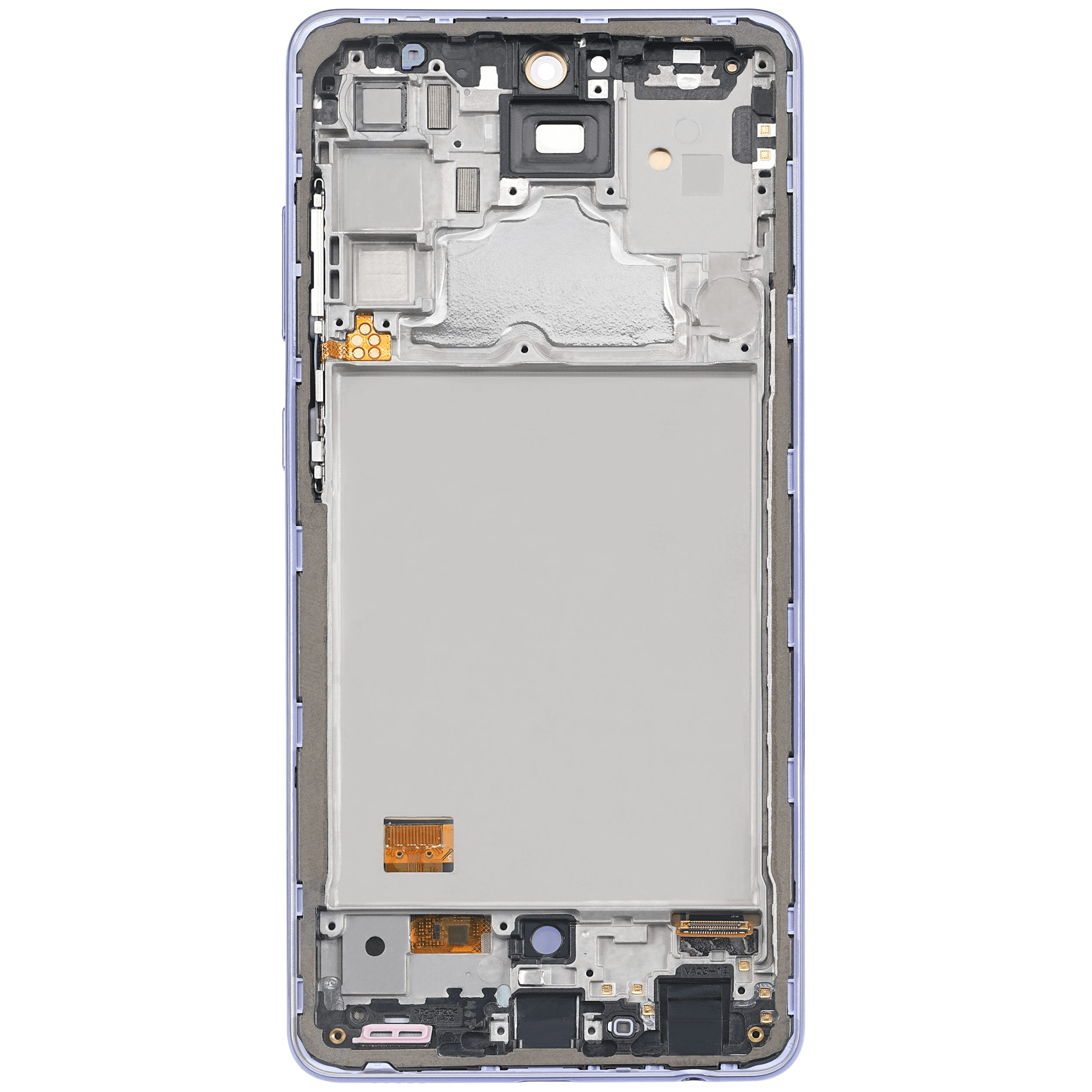 OLED Display mit Rahmen für Samsung A72 (A725 / 2021) (6.67") (Aftermarket Plus) (Awesome Violet) – Bild 4